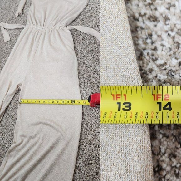 Rachel Pally Wide Leg Swtr Jumpsuit Rachel Pally Sweater Jumpsuit Gold Size L - Picture 13 of 16